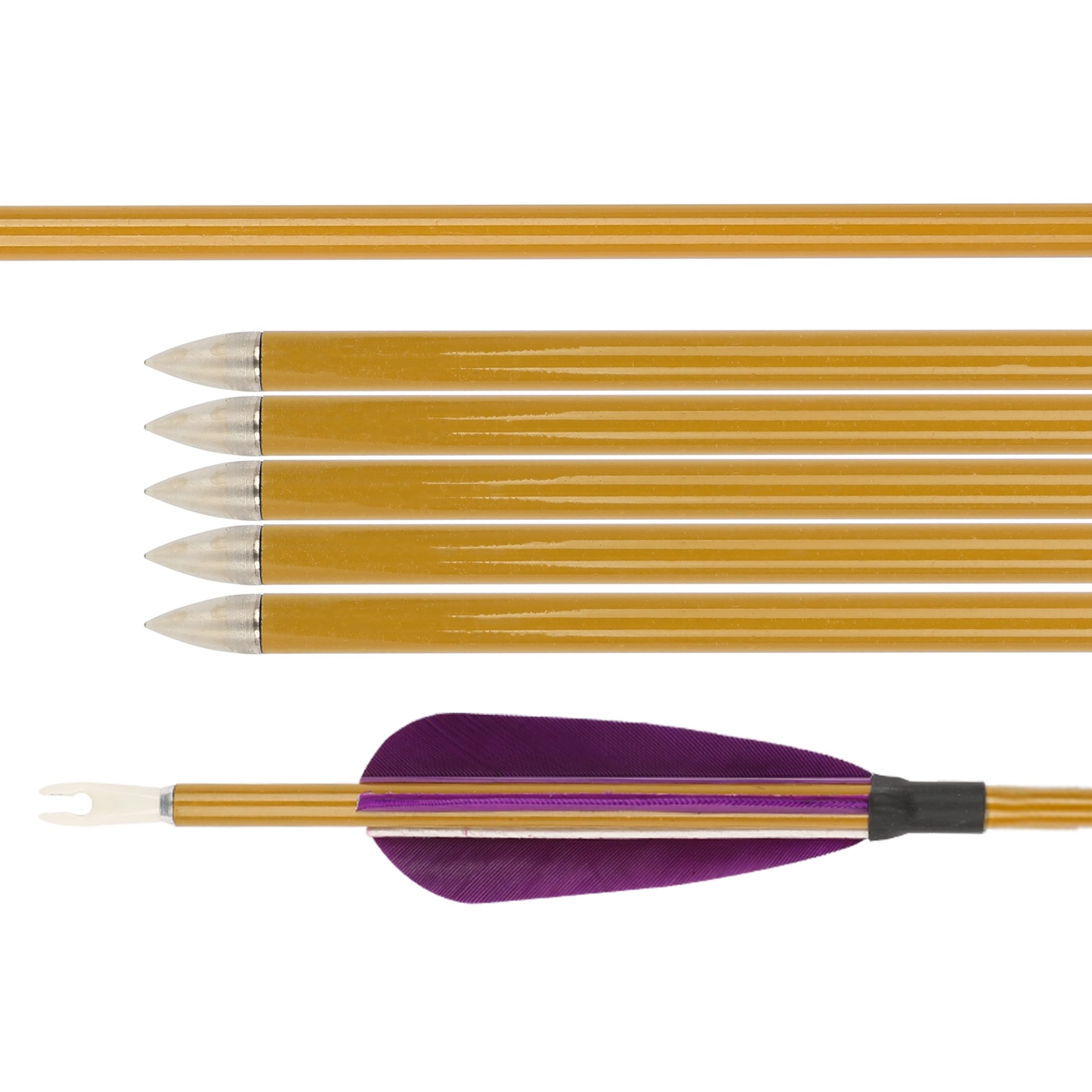 Mixed Carbon Arrows 32" 900 Spine Turkey Feather Target & Practice