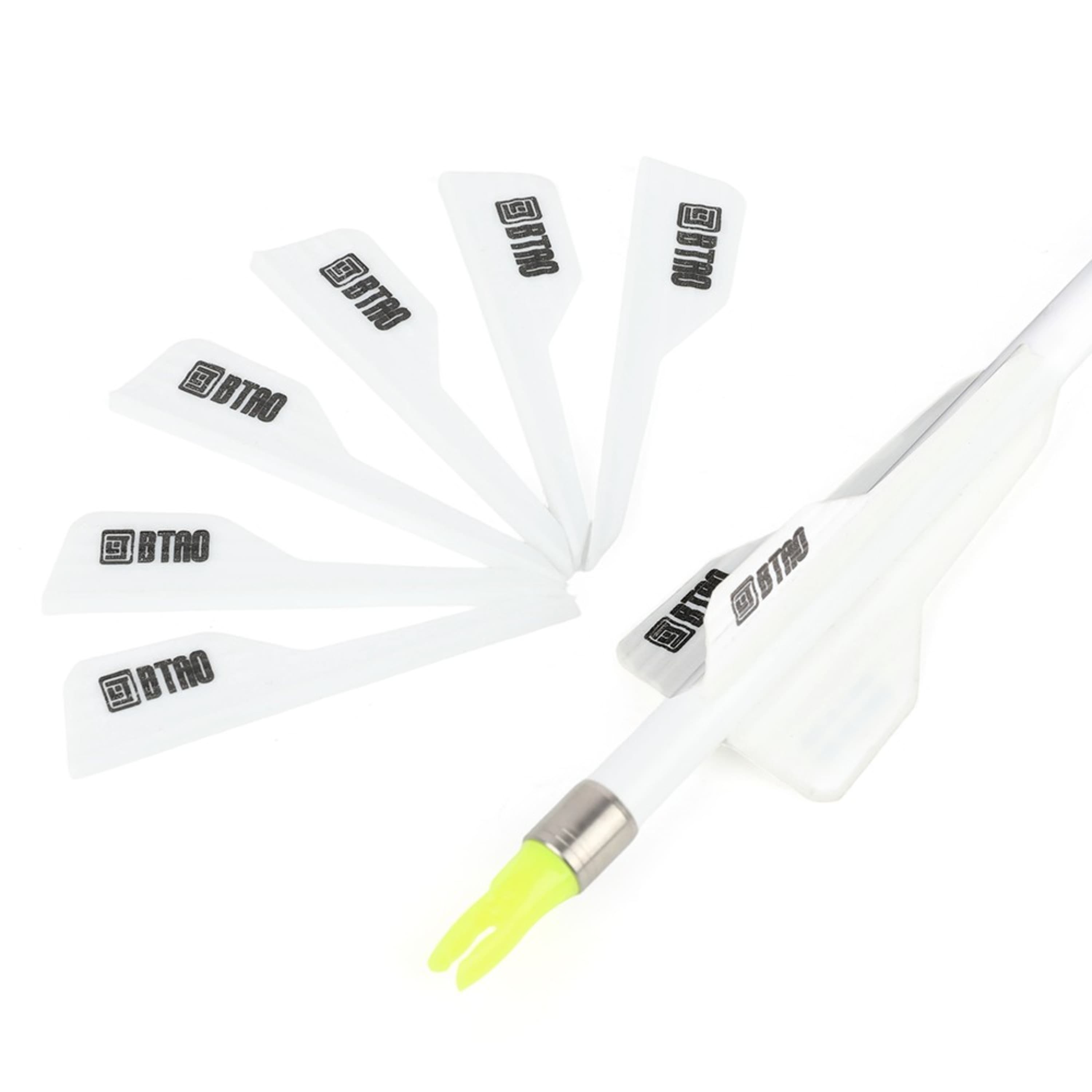 Archery Rubber Arrow Vanes 2.5" for DIY Fletching