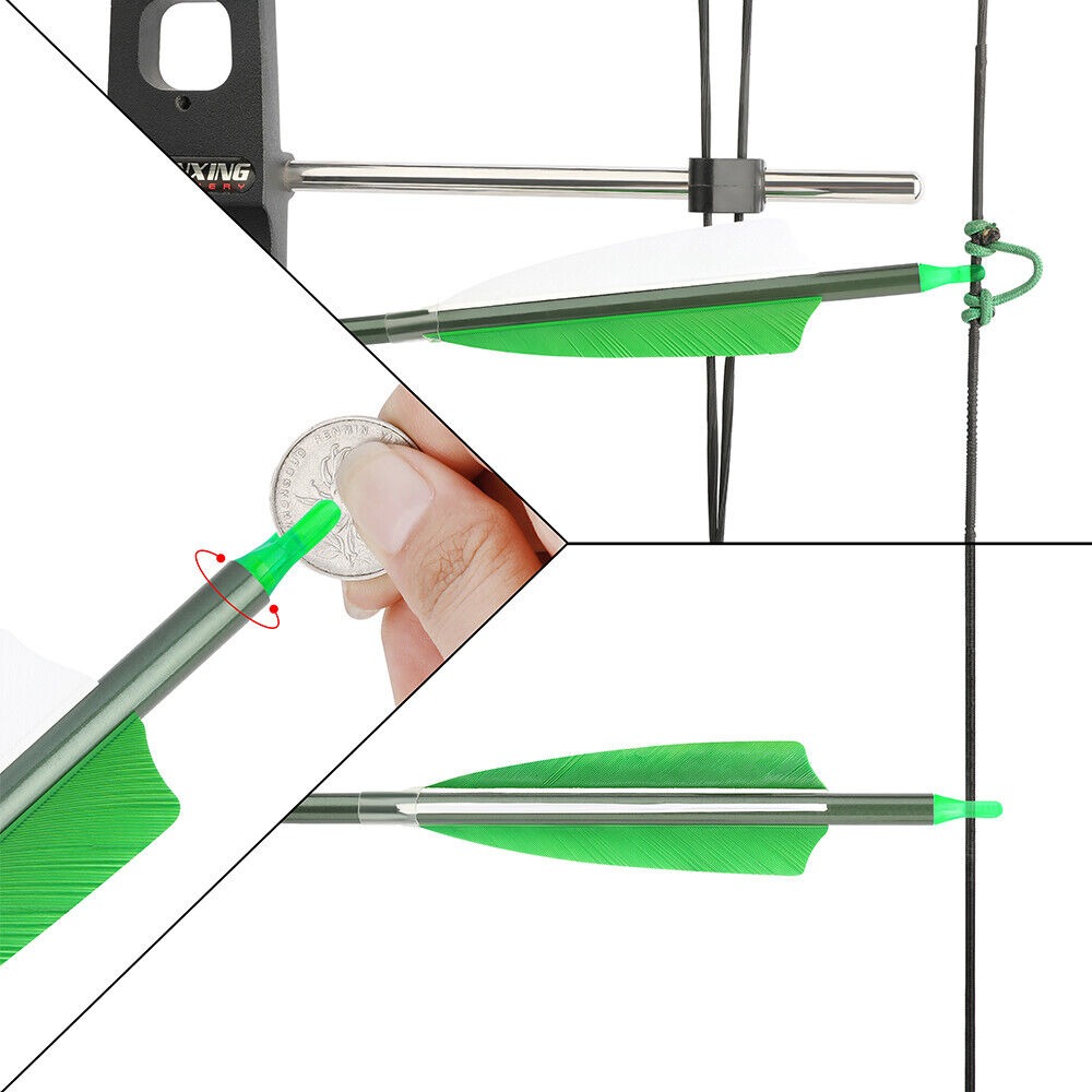 Hunting Feather Fletched Carbon Arrow SP500 Recurve bow Compound Bow