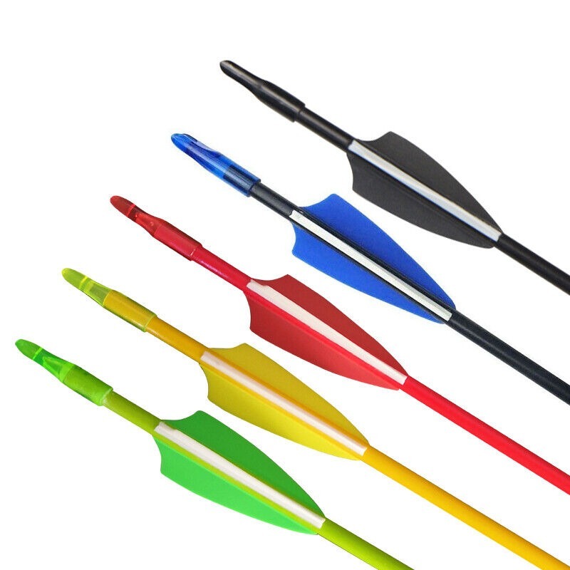 31" Fiberglass Arrows Target Practice Recurve Bow Hunting Shooting