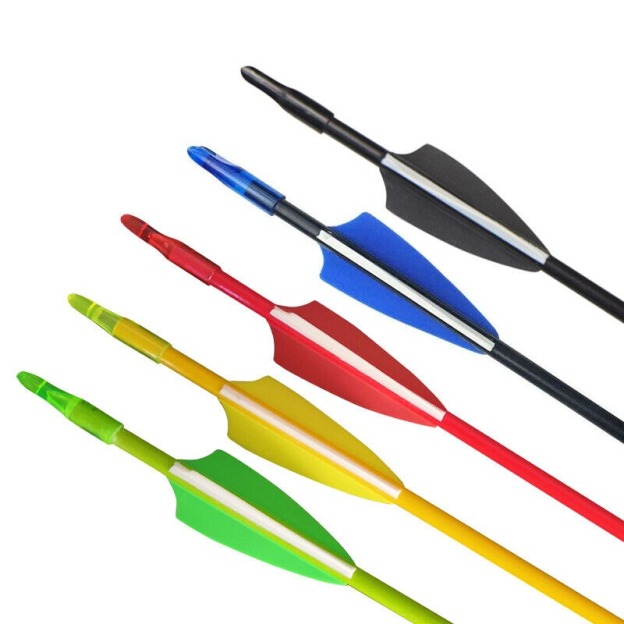 31" Fiberglass Arrows Target Practice Recurve Bow Hunting Shooting