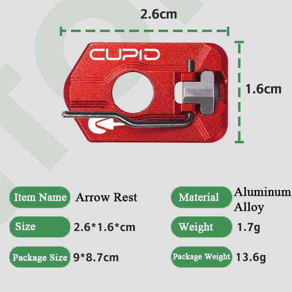 Magnetic Arrow Rest Ultra-Lightweight Aluminum Alloy Beginner