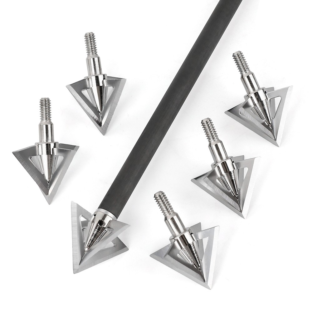 Tungsten Steel Hunting Broadheads Arrowheads Universal Points 