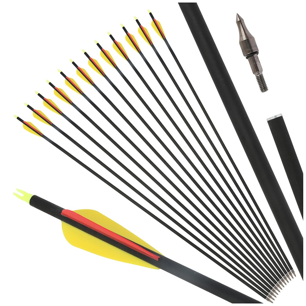30" Carbon Arrows Spine 500 TPU Vanes Target Practice and Hunting