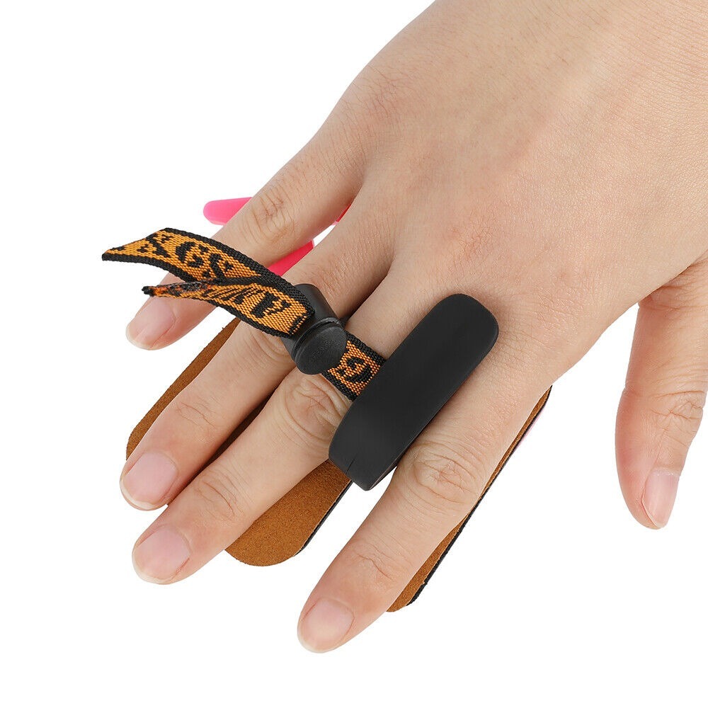 Finger Tab Protector Gear Hand Guard Cow Leather Recurve Bow