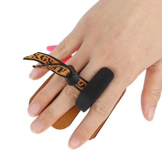 Finger Tab Protector Gear Hand Guard Cow Leather Recurve Bow