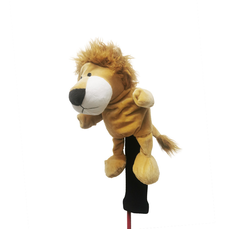 Plush Animal Golf Club Head Covers, Rhino/Koala/Lion Designs
