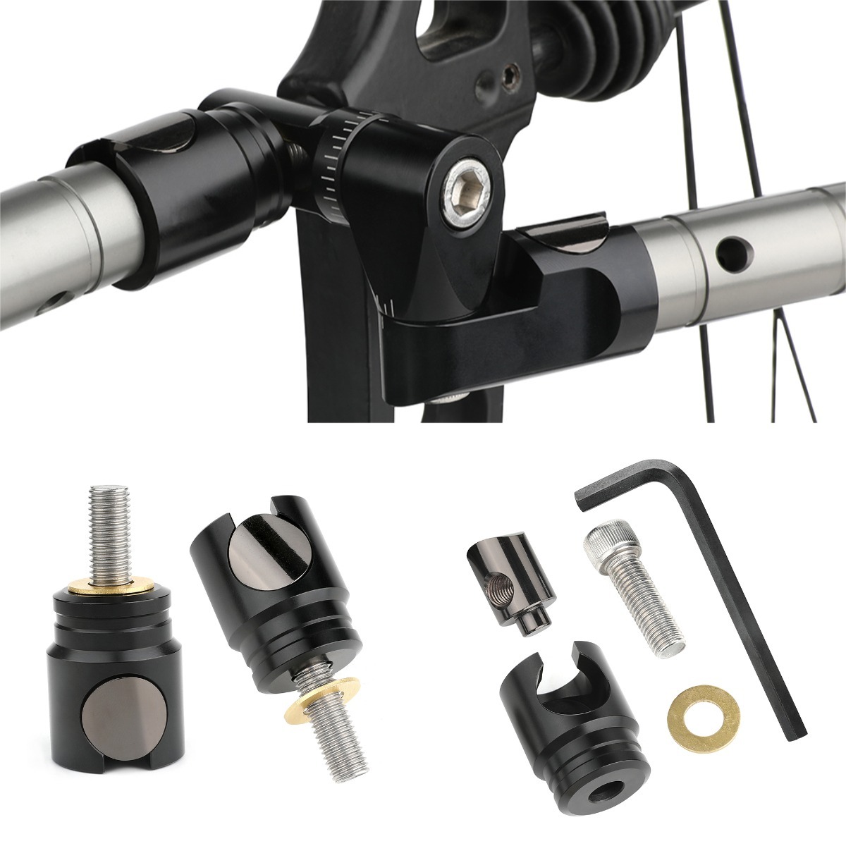 Archery Single Side V-Bar Compound Bow Stabilizer