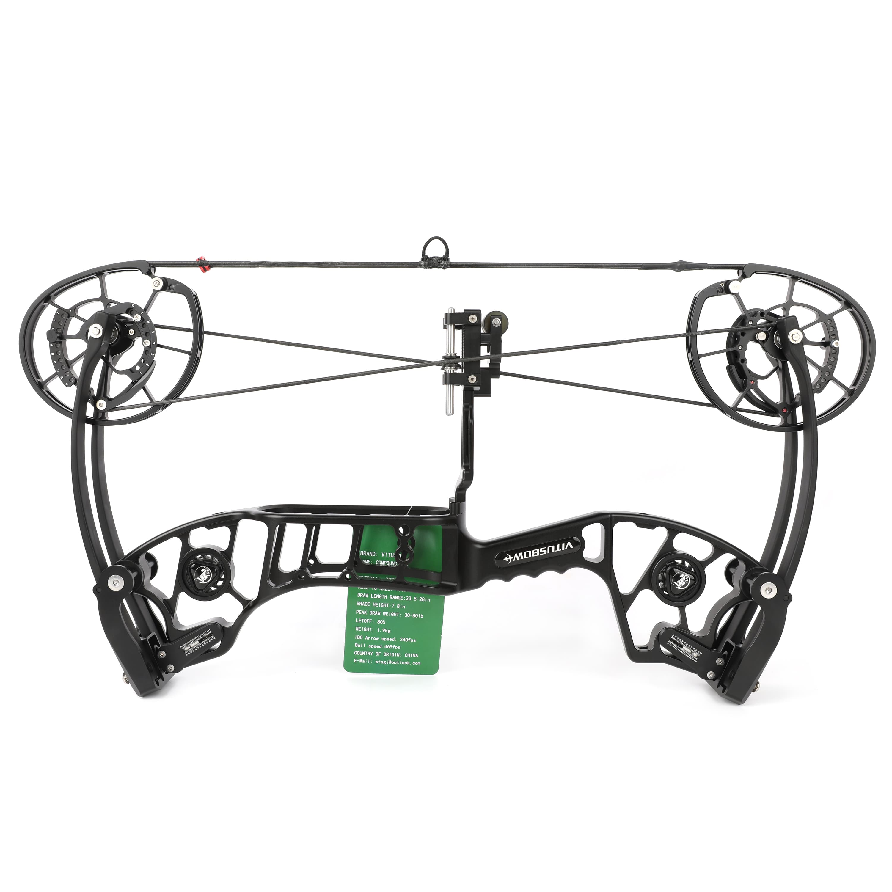 Arc à Poulies NMCPY 30-80 Lbs - Ambidextre - Vitesse 340 FPS - Chasse