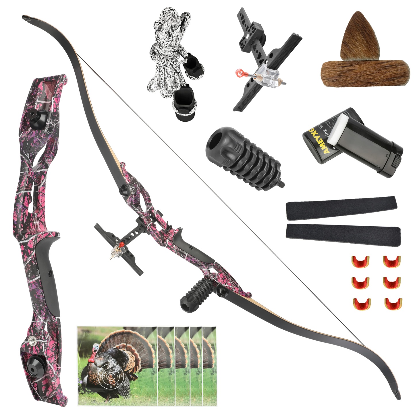 Junxing F179 Takedown Hunting Recurve Bow Arrows Set 56"