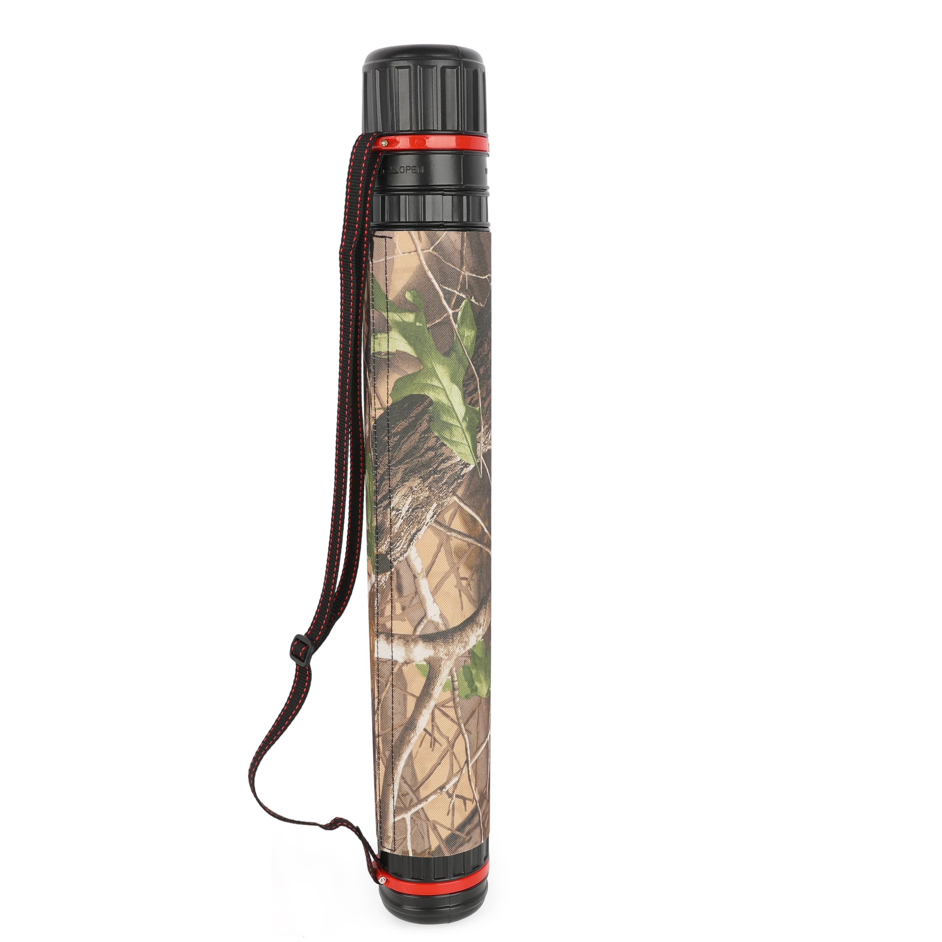Archery Arrow Tube Quiver 63–105cm Adjustable Back Bag