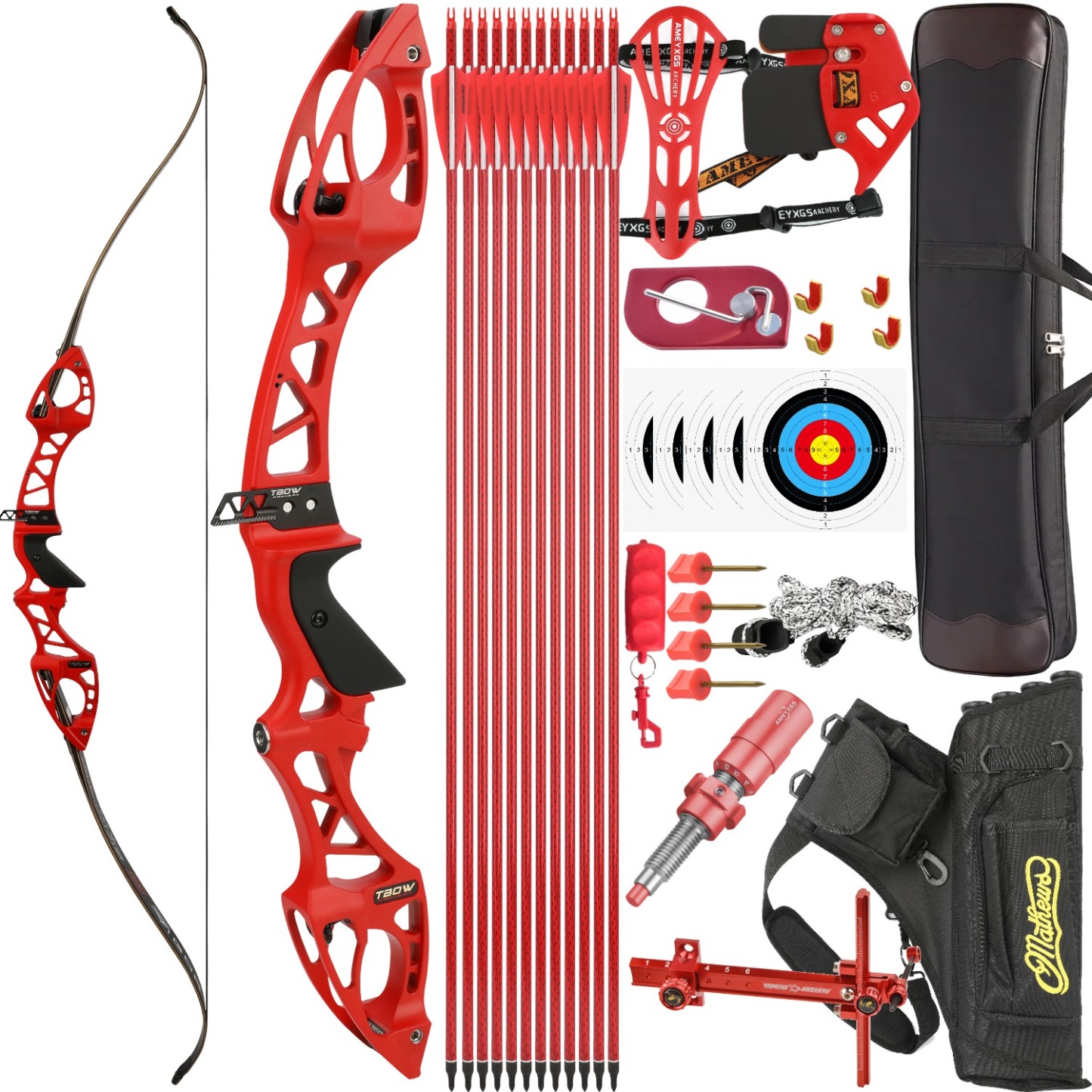 TBOW H8 Recurve Bow Set Target Competition F Interface 68"
