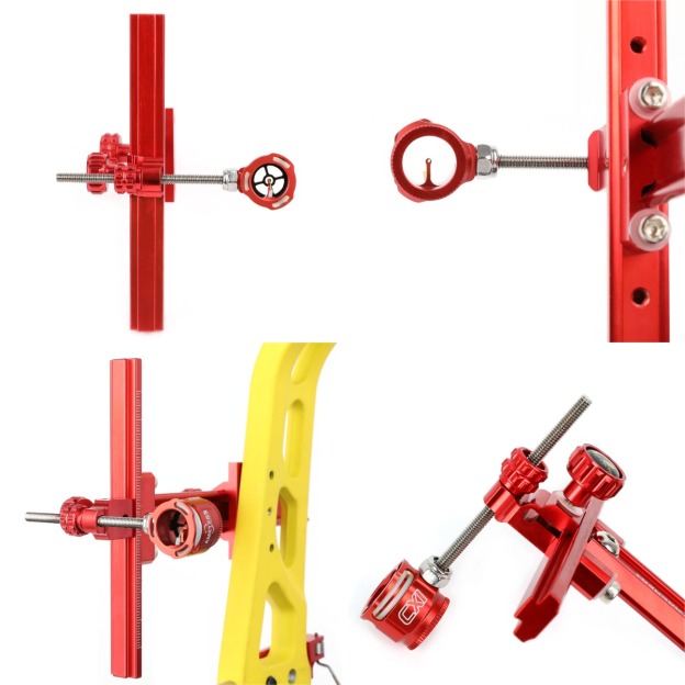 Recurve Bow Sight 0.019" Fiber Optic Pin Aluminum Alloy CNC