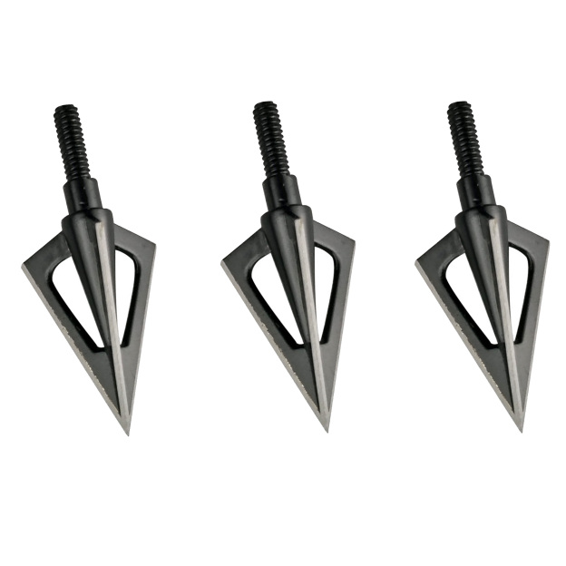 3-Blade Hunting Broadheads 100 Grain Arrow Tips Triple-Blade