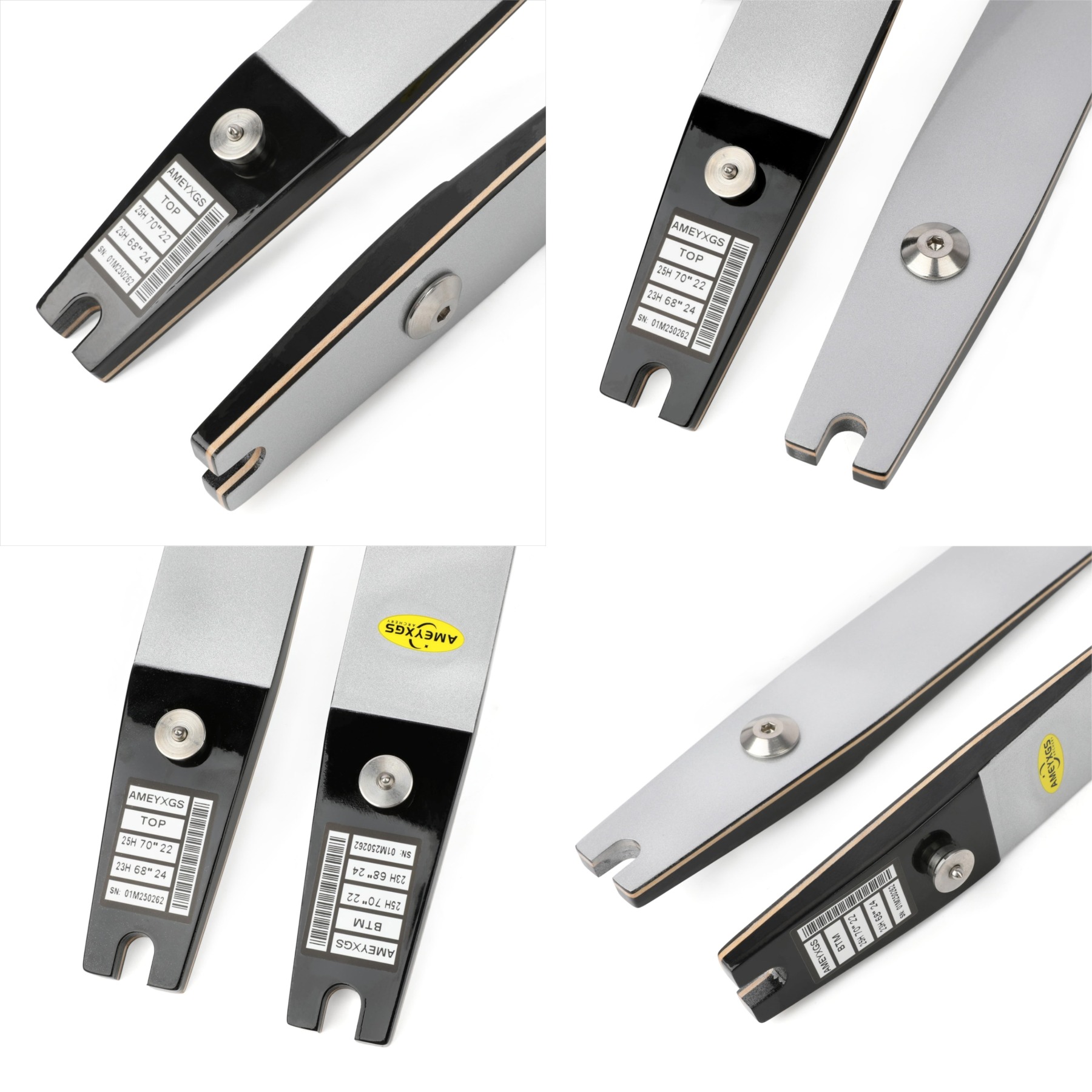 ILF Recurve Limbs Entry-Level Beginner Fiberglass Maple 66" 68" 70"