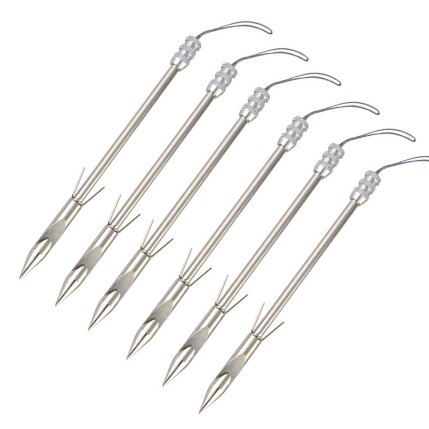 Bowfishing Arrowheads and Quiver Set 404 Stainless Steel