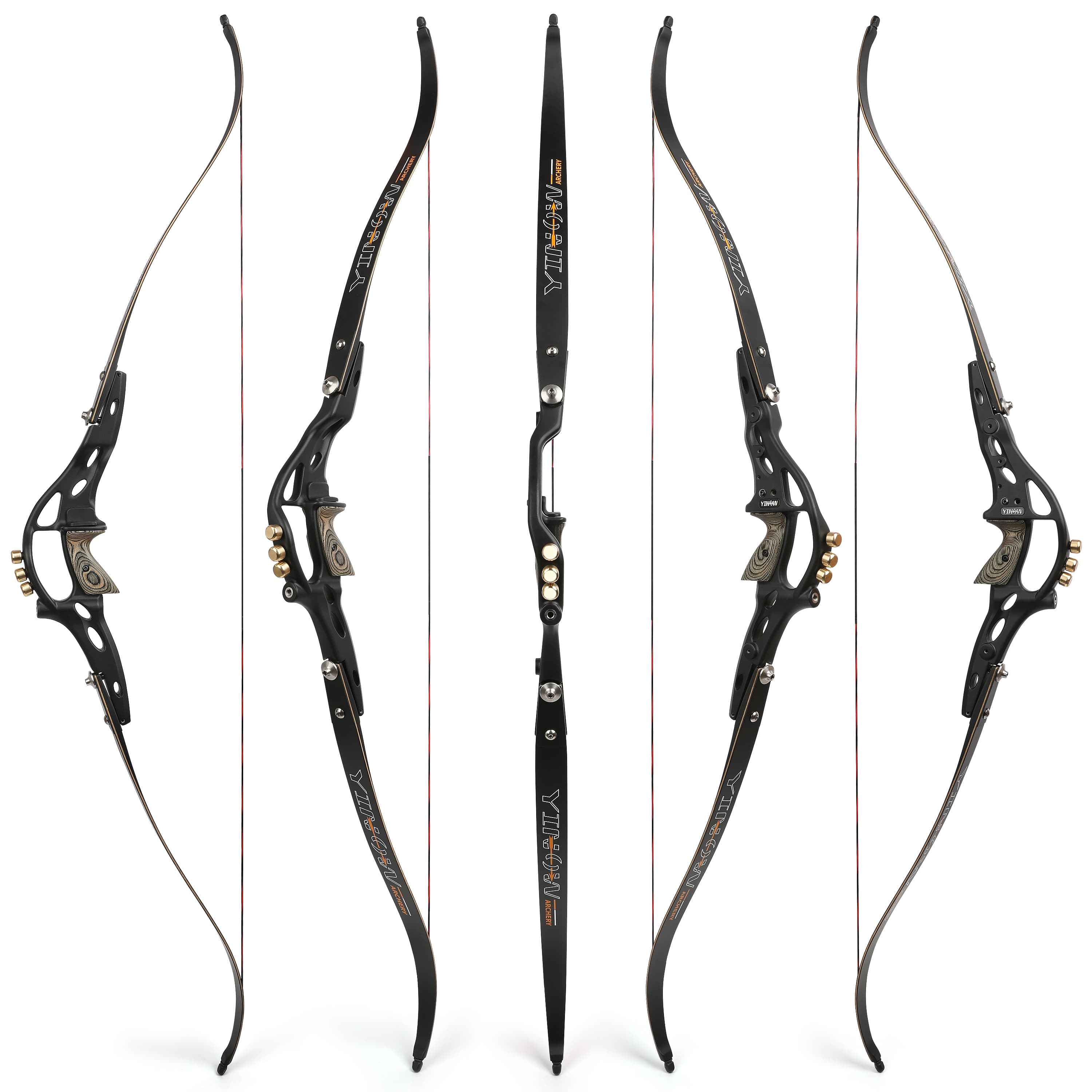 62" ILF Recurve Bow 19" Riser 20-50lbs Archery Target Hunting