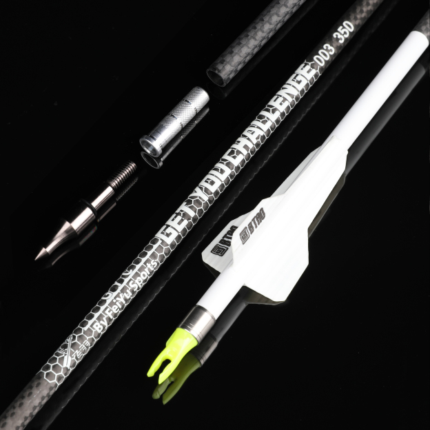 32" Pure Carbon Arrows 2.5'' Vane High-Spine Performance Series