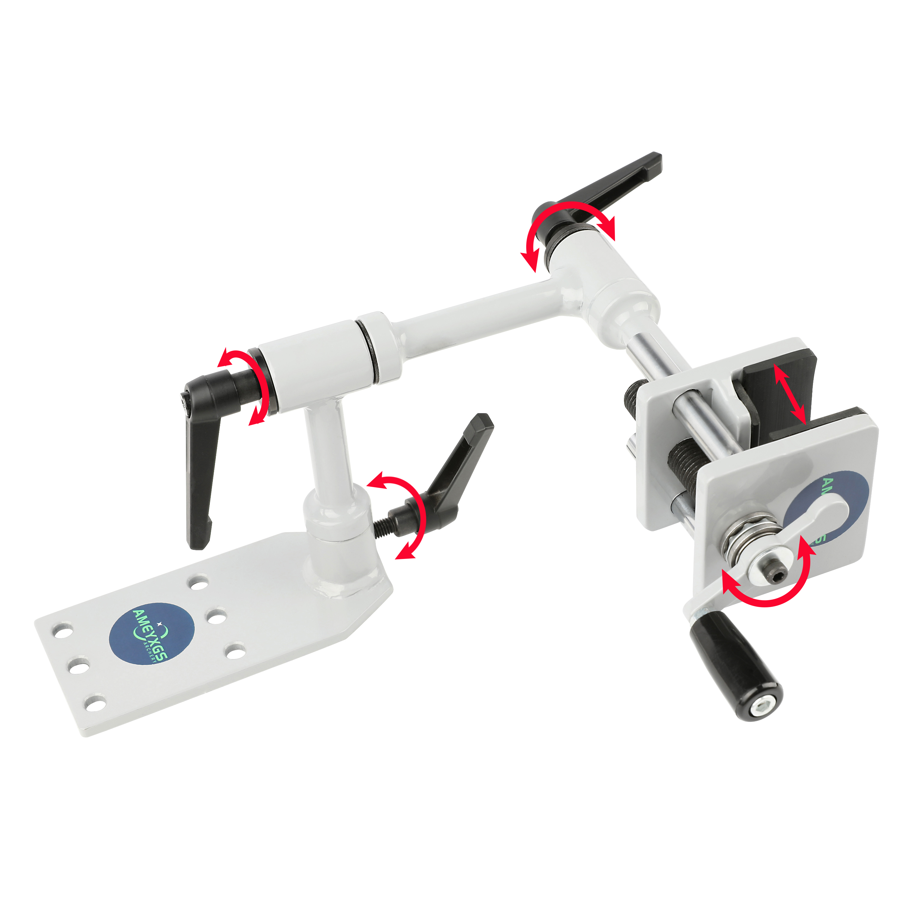 Universal Compound Bow Vise 360° Adjustable Archery Mount Tool