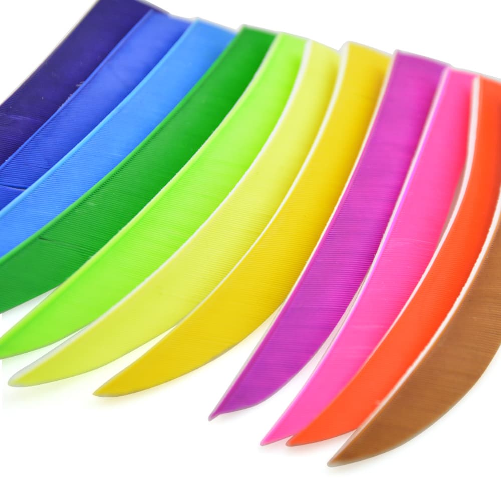 5" Right-Wing Turkey Feather Fletching for Archery Arrows