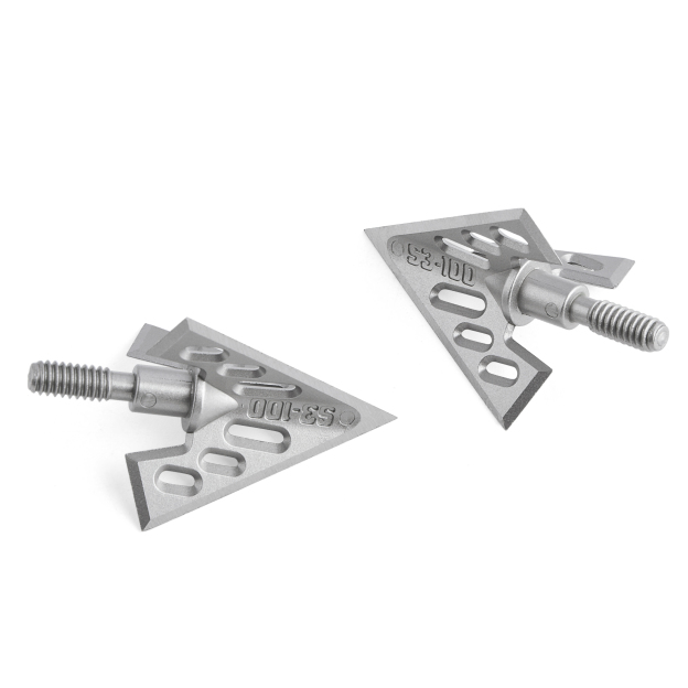 Universal Threaded Aluminum Arrowheads 6pcs - 40mm, 26mm Diameter, Laser Engraved