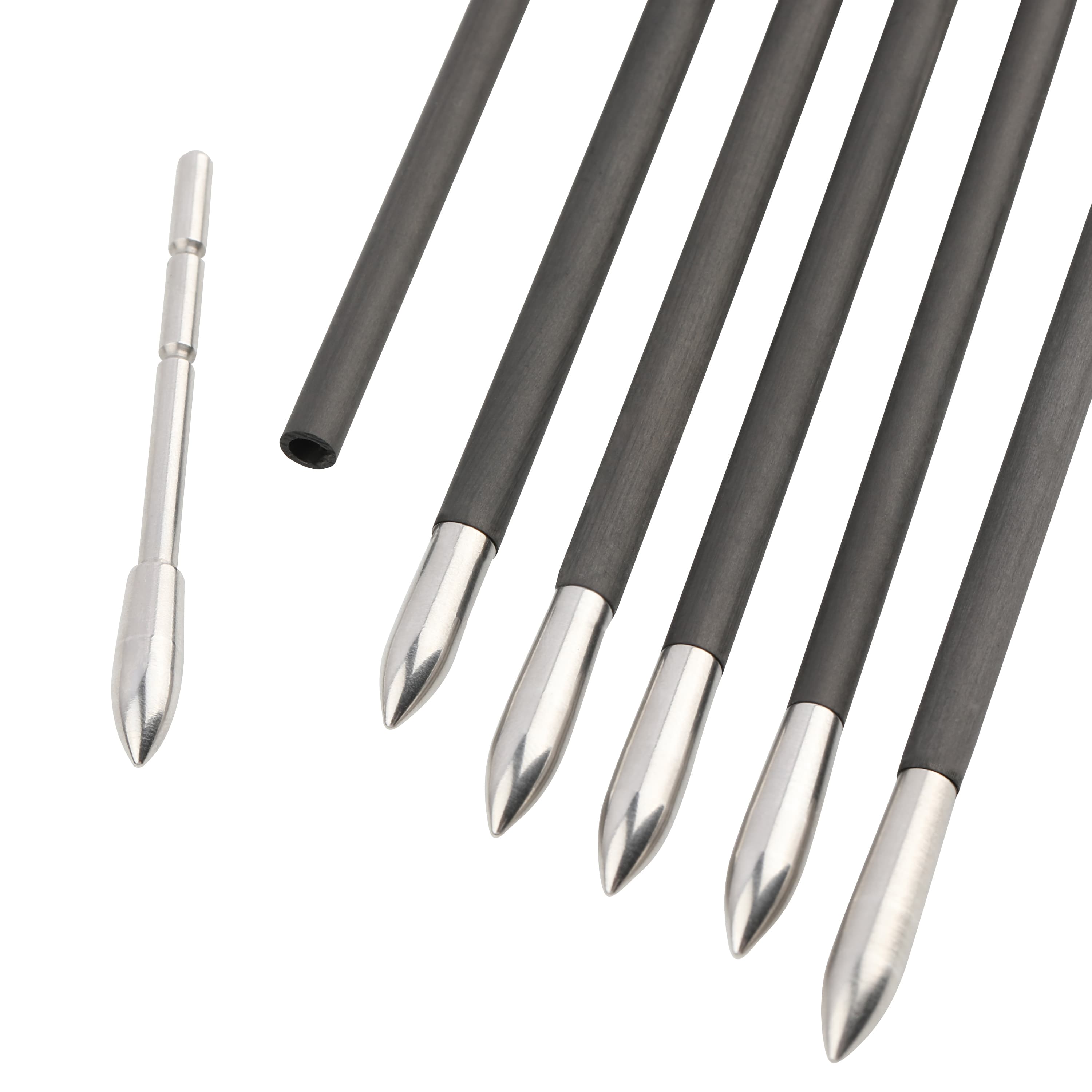 Stainless Steel Arrow Insert Field Points Precision Weighted Tips