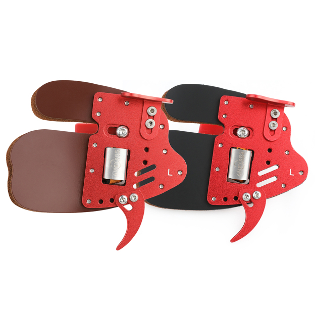 Finger Tab Archery Guard Cow Leather Bowstring Protector Gear LH RH