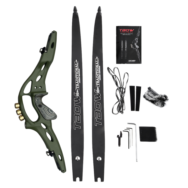 TBOW ILF American Hunting Recurve Bow and Arrow Set Takedown 62"