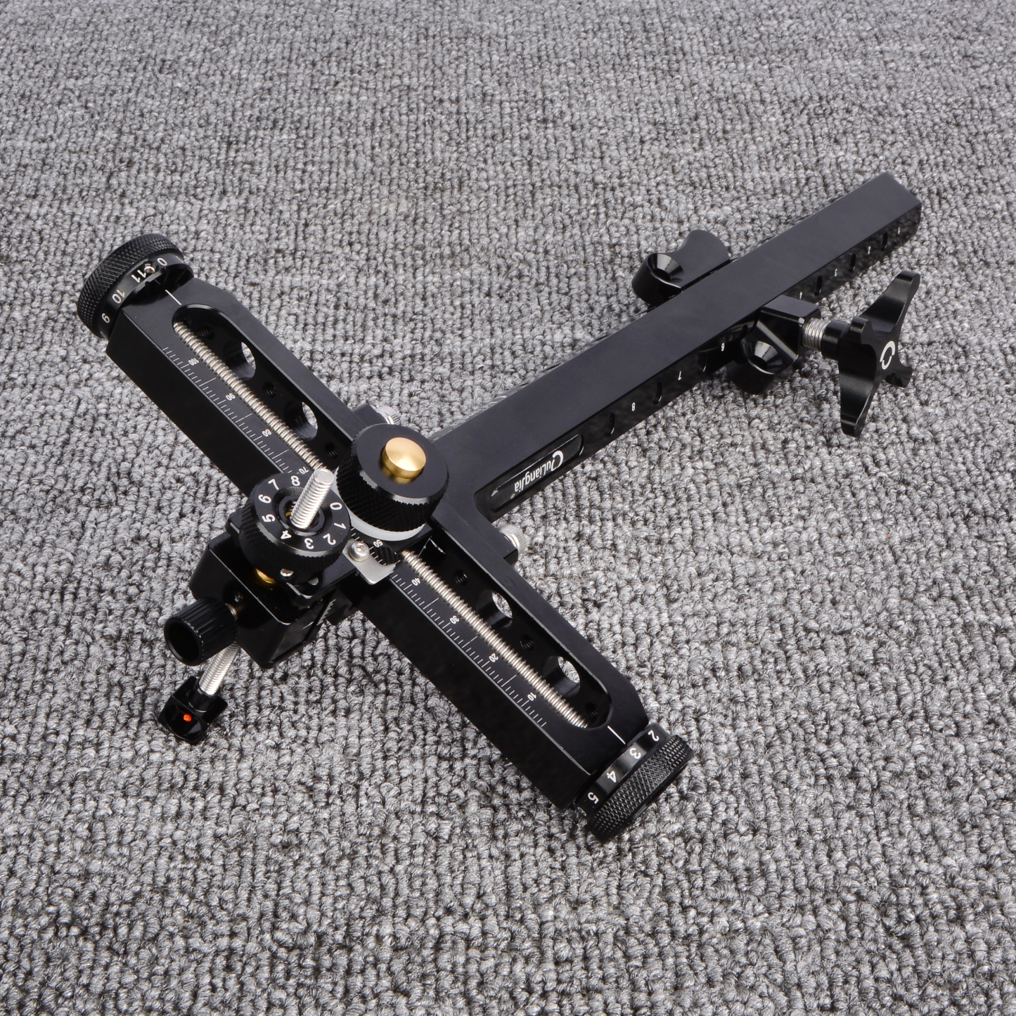 AKT-QT517B 9" Recurve Bow Sight, CNC Aluminum Target Sight