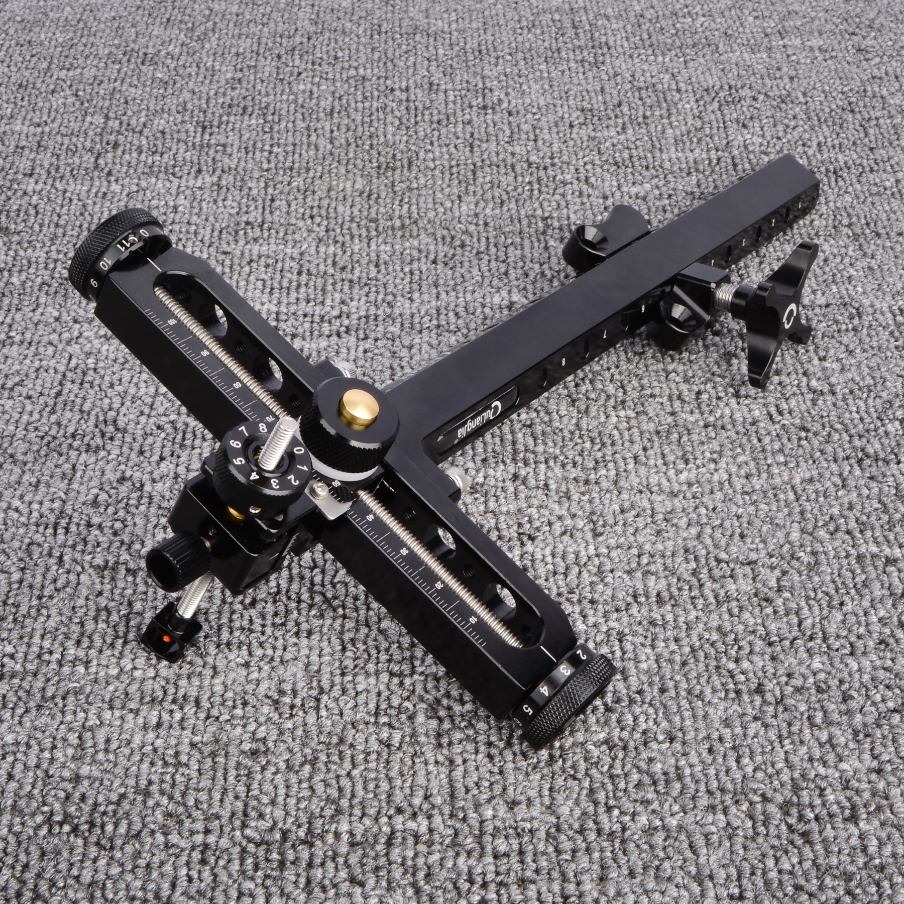 AKT-QT517B 9" Recurve Bow Sight, CNC Aluminum Target Sight