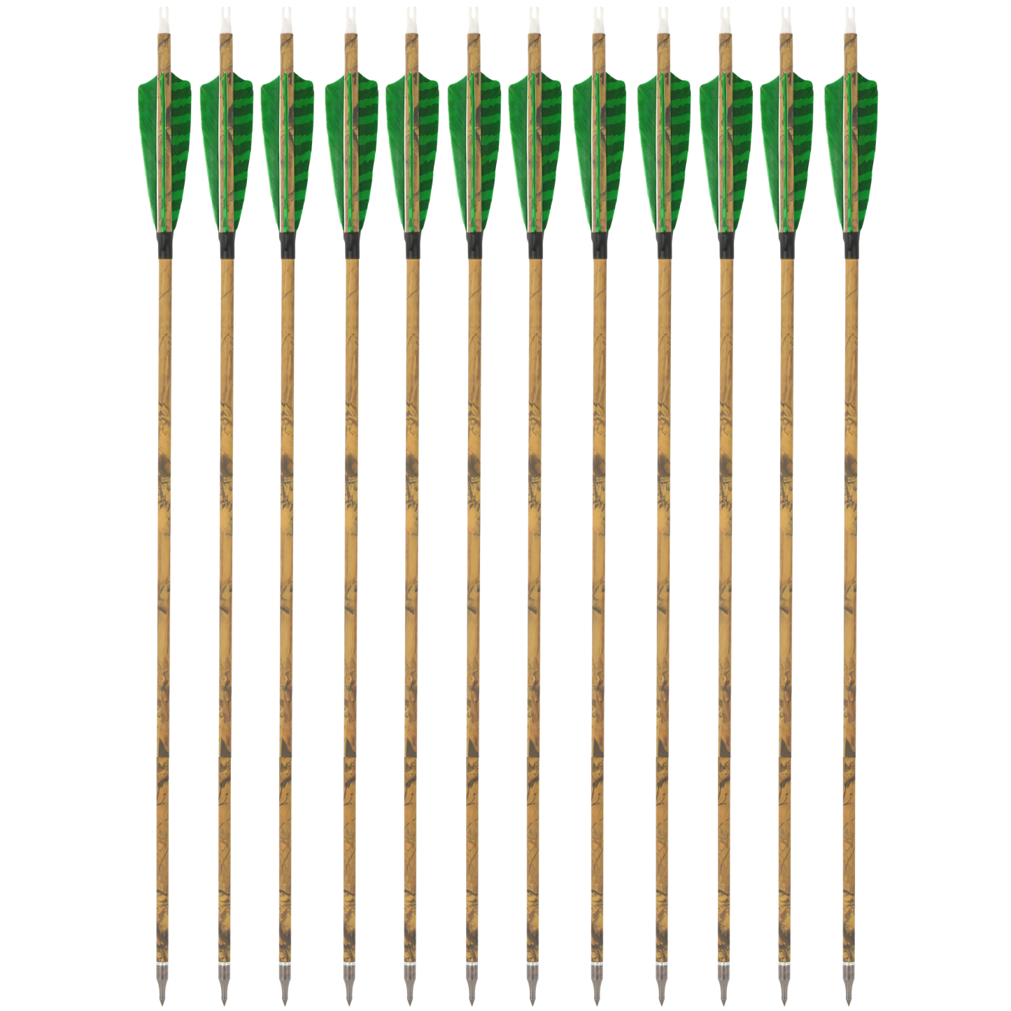 12pcs Carbon Mix Arrows 500 Spine, 31" Target Practice & Hunting