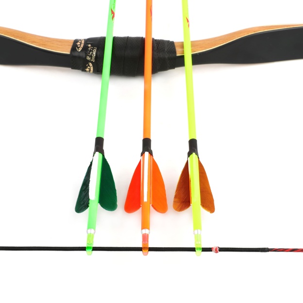 32inch Carbon Arrows Spine500 Archery Turkey Feather for Target Hunting