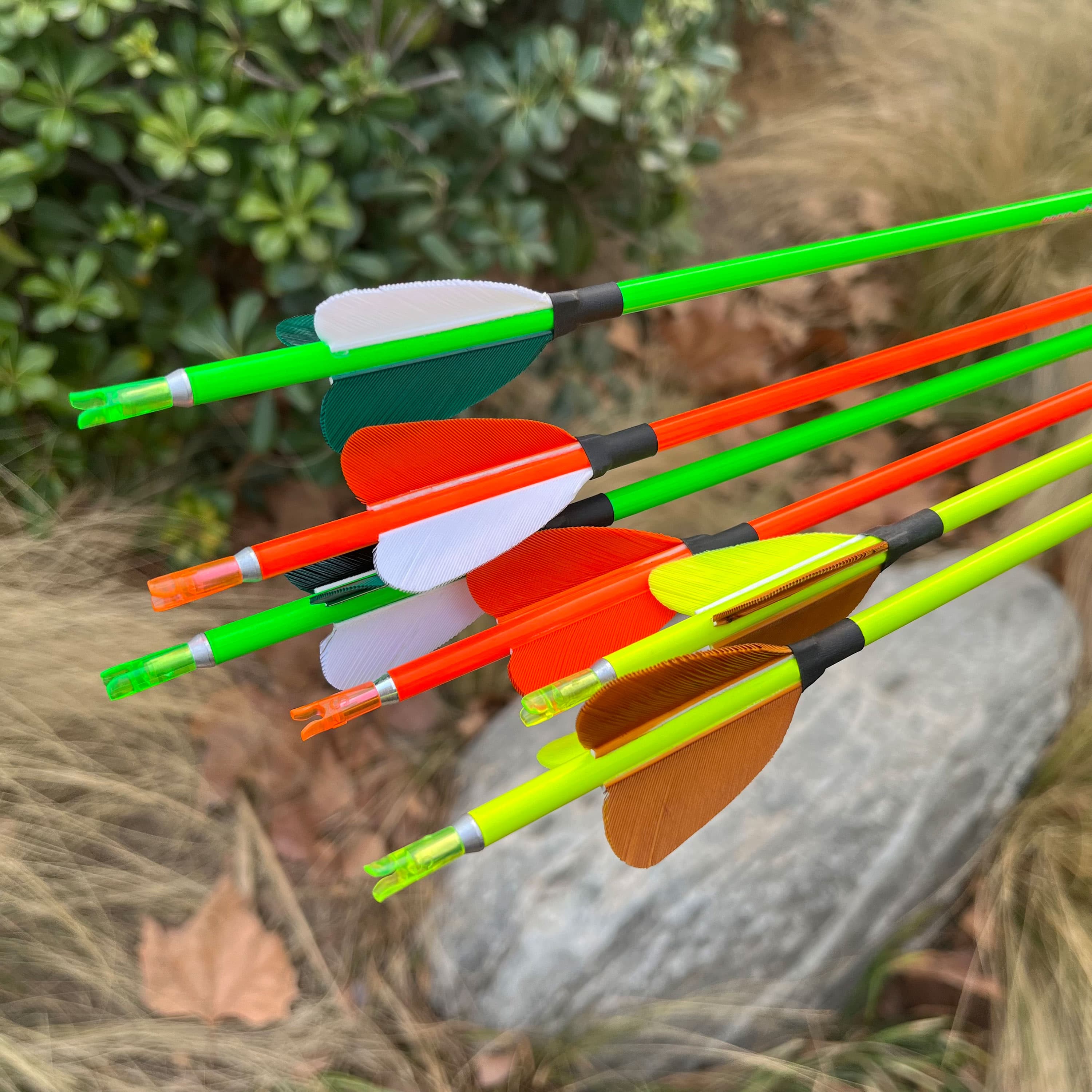 32inch Carbon Arrows Spine500 Archery Turkey Feather for Target Hunting