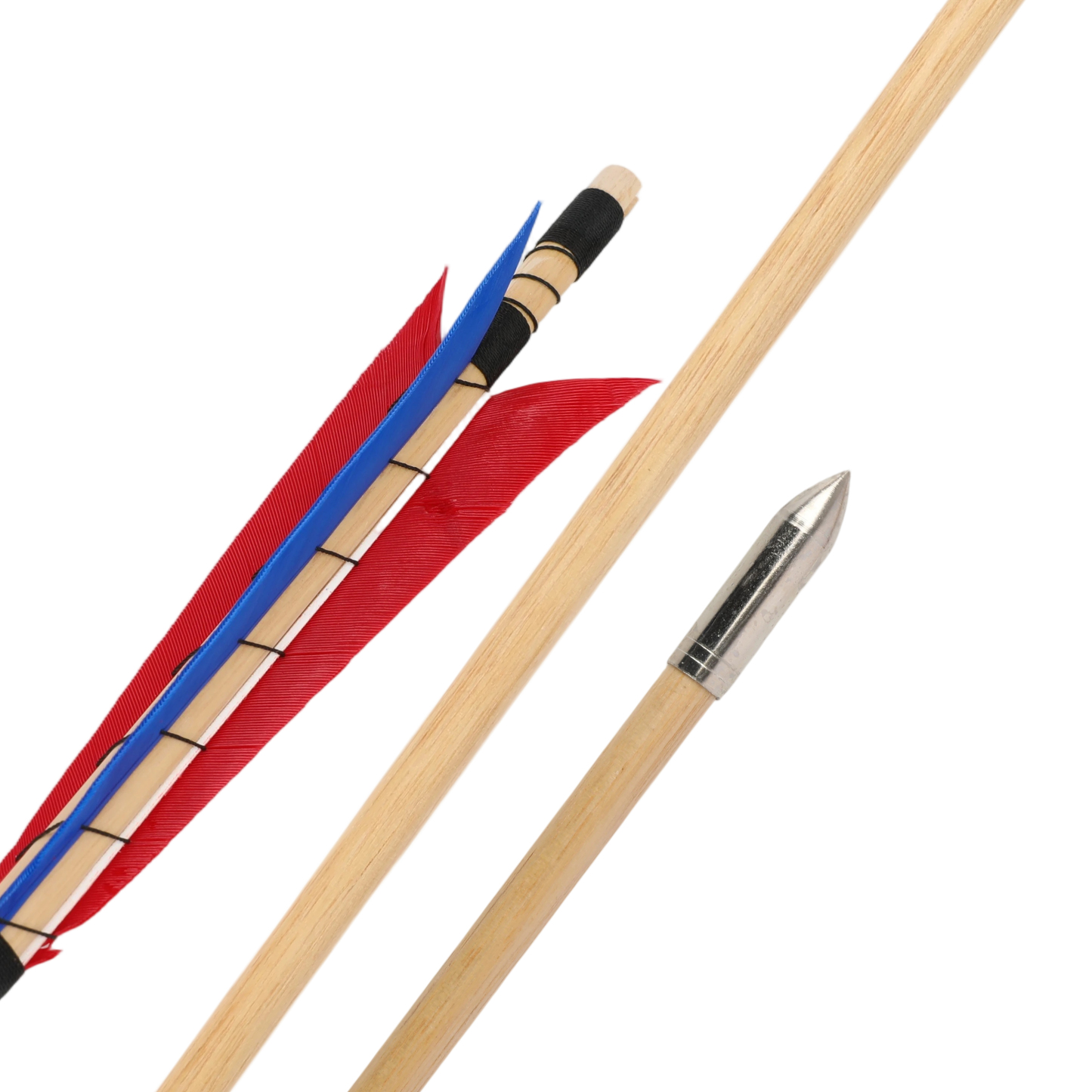 32" Wooden Arrows 5" Turkey Feathers Traditional Longbow Archery