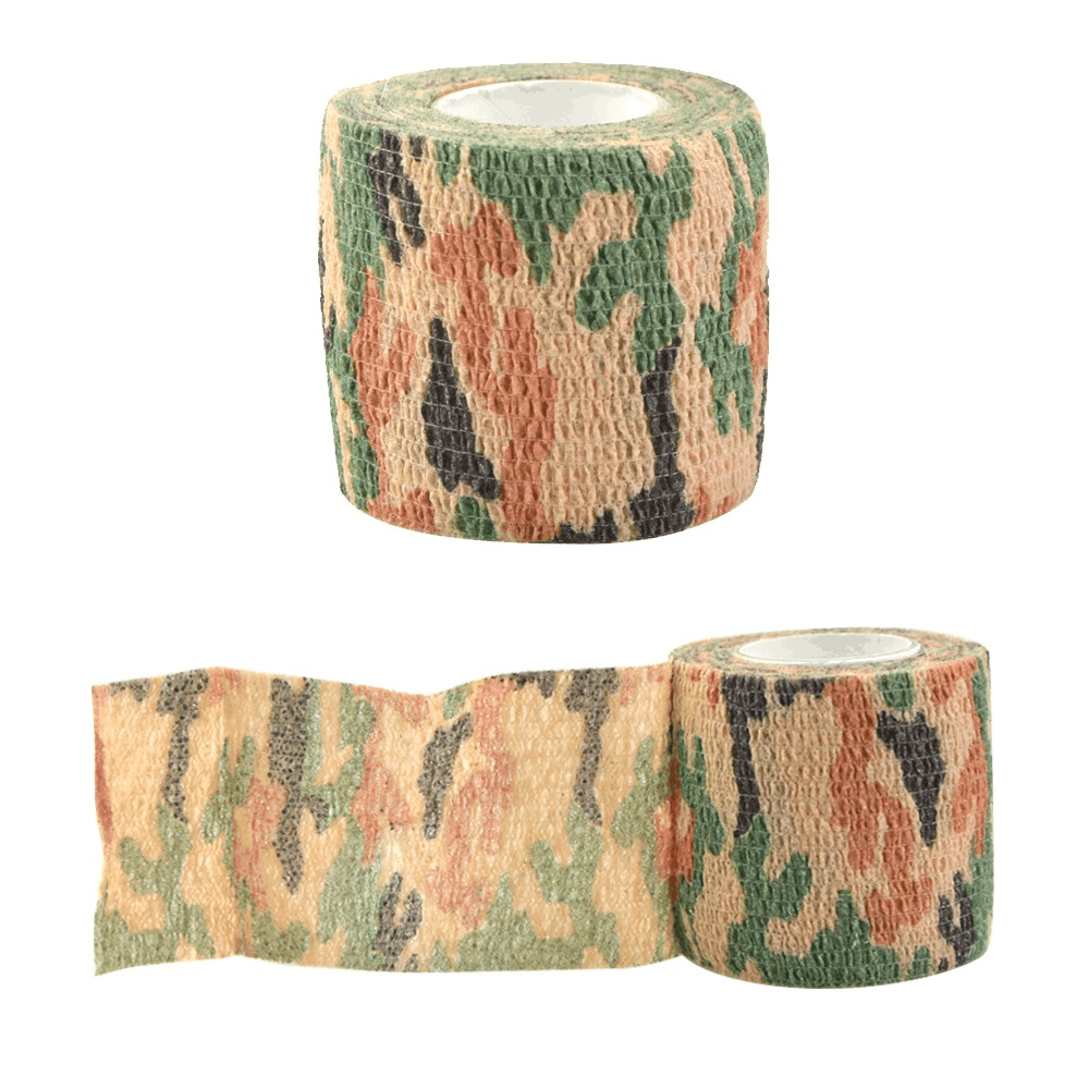 Outdoor Camo Tape Self-Sticking Wrap for Target Shooting Gear