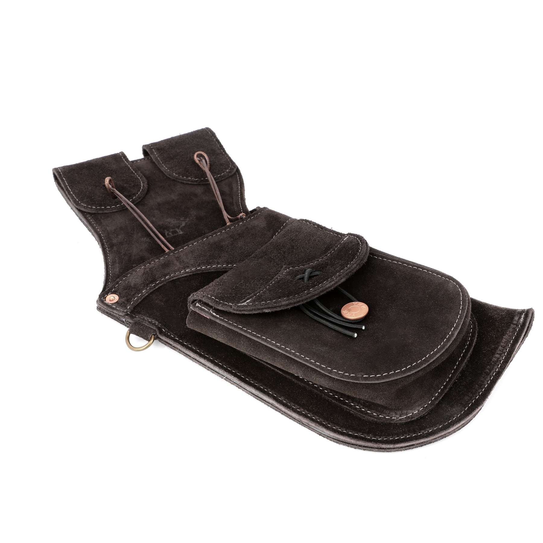 Leather Field Quiver Cowhide Arrow Holder for Traditional Archers