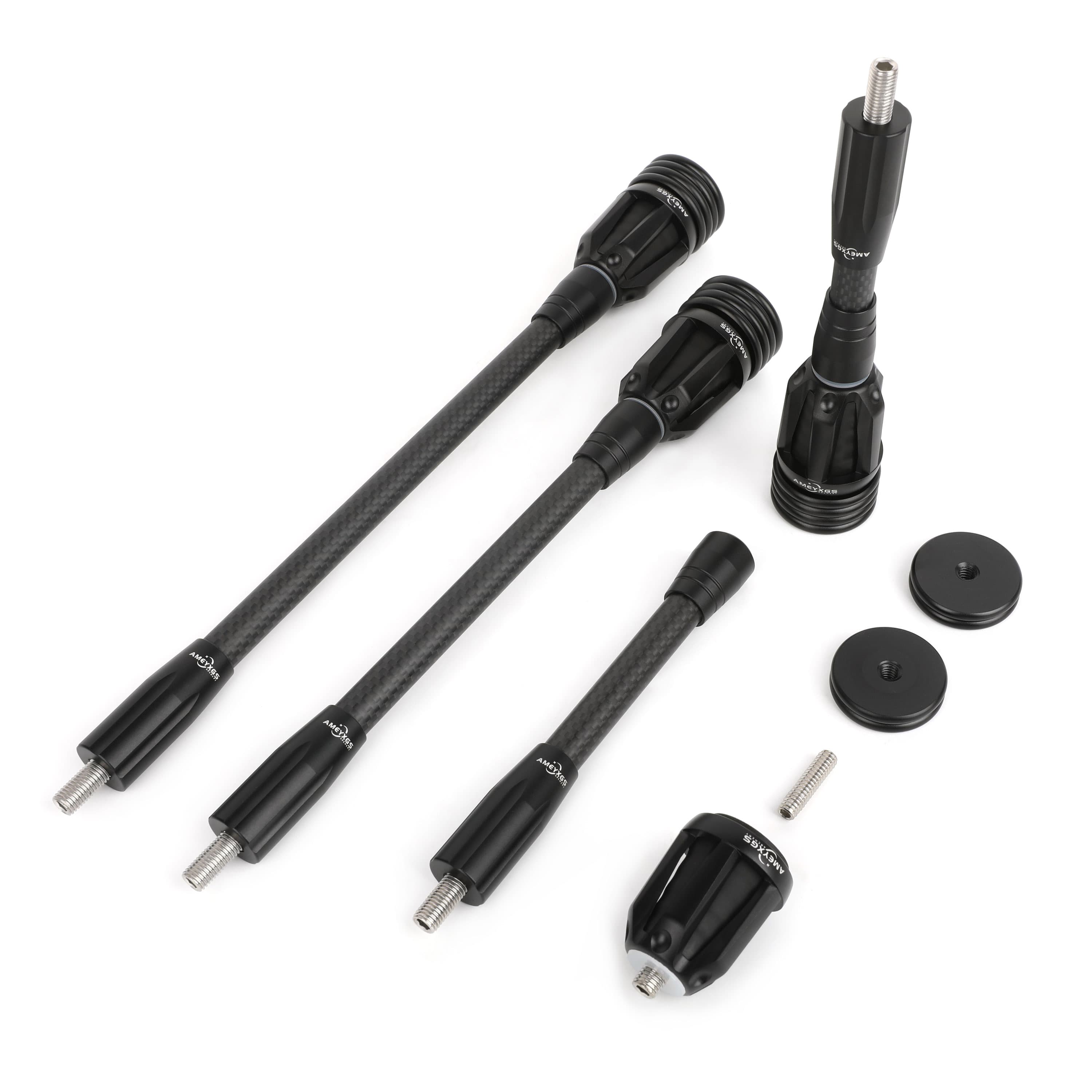 6" 8" 10" 12" Carbon Bow Stabilizer Balance Bar Archery Compound bow Dampener Rod