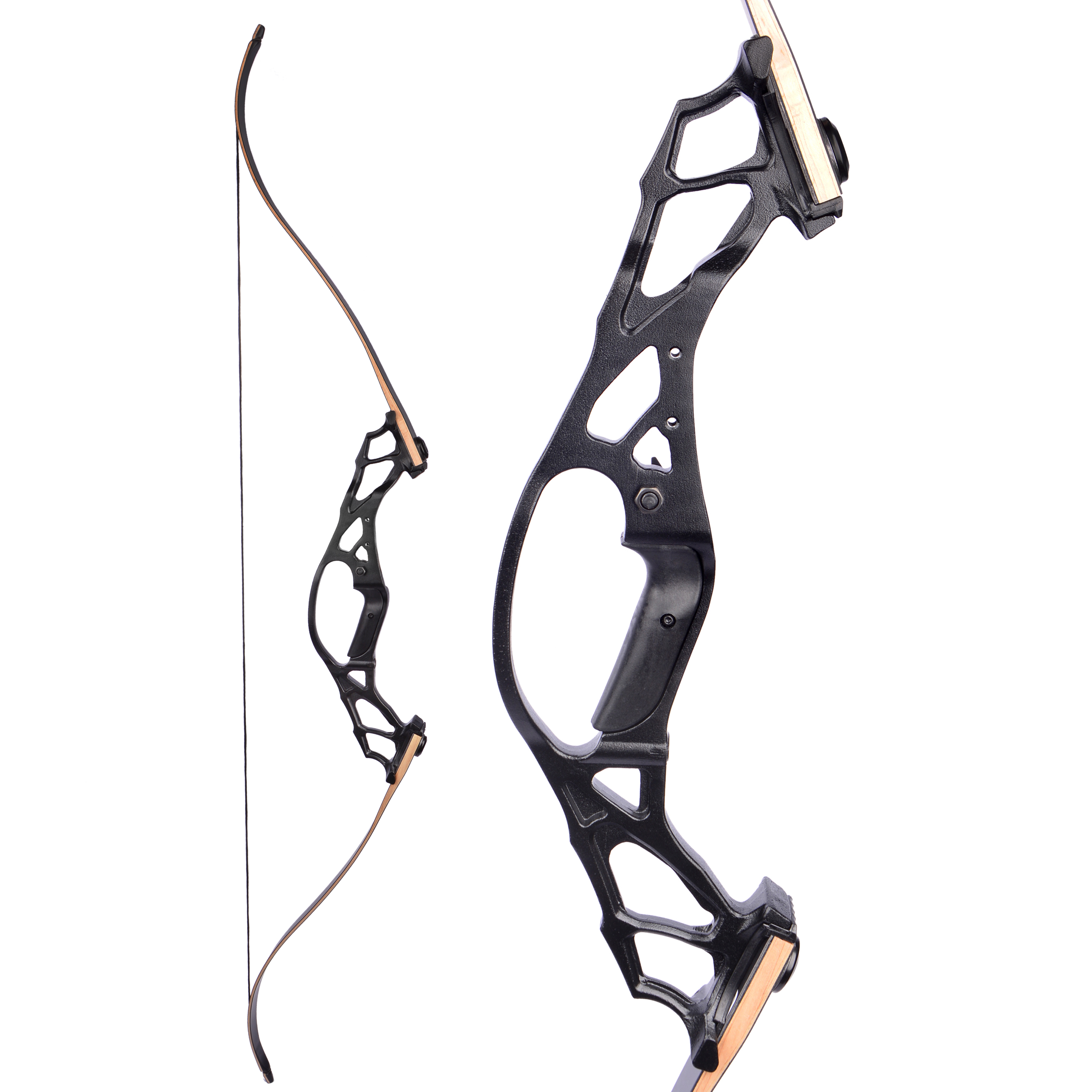 BLACK HUNTER 62" Takedown Recurve Bow 50-60lbs with Aluminum Riser