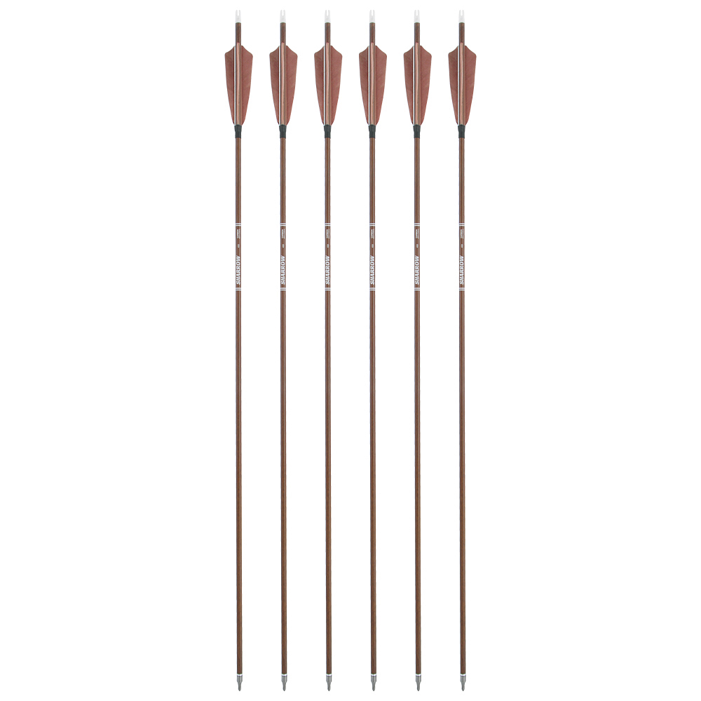 Pure Carbon Arrows Natural Feather 31 inch Bow Hunting