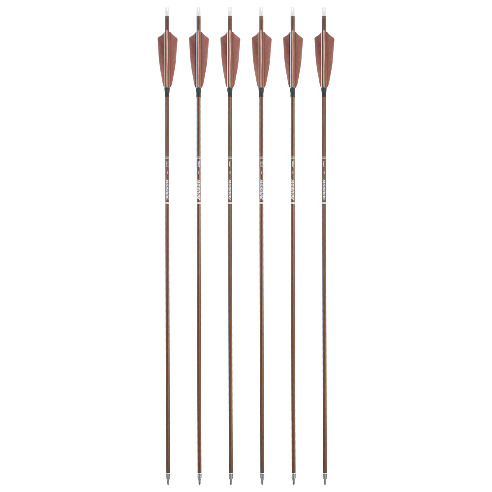 Pure Carbon Arrows Natural Feather 31 inch Bow Hunting