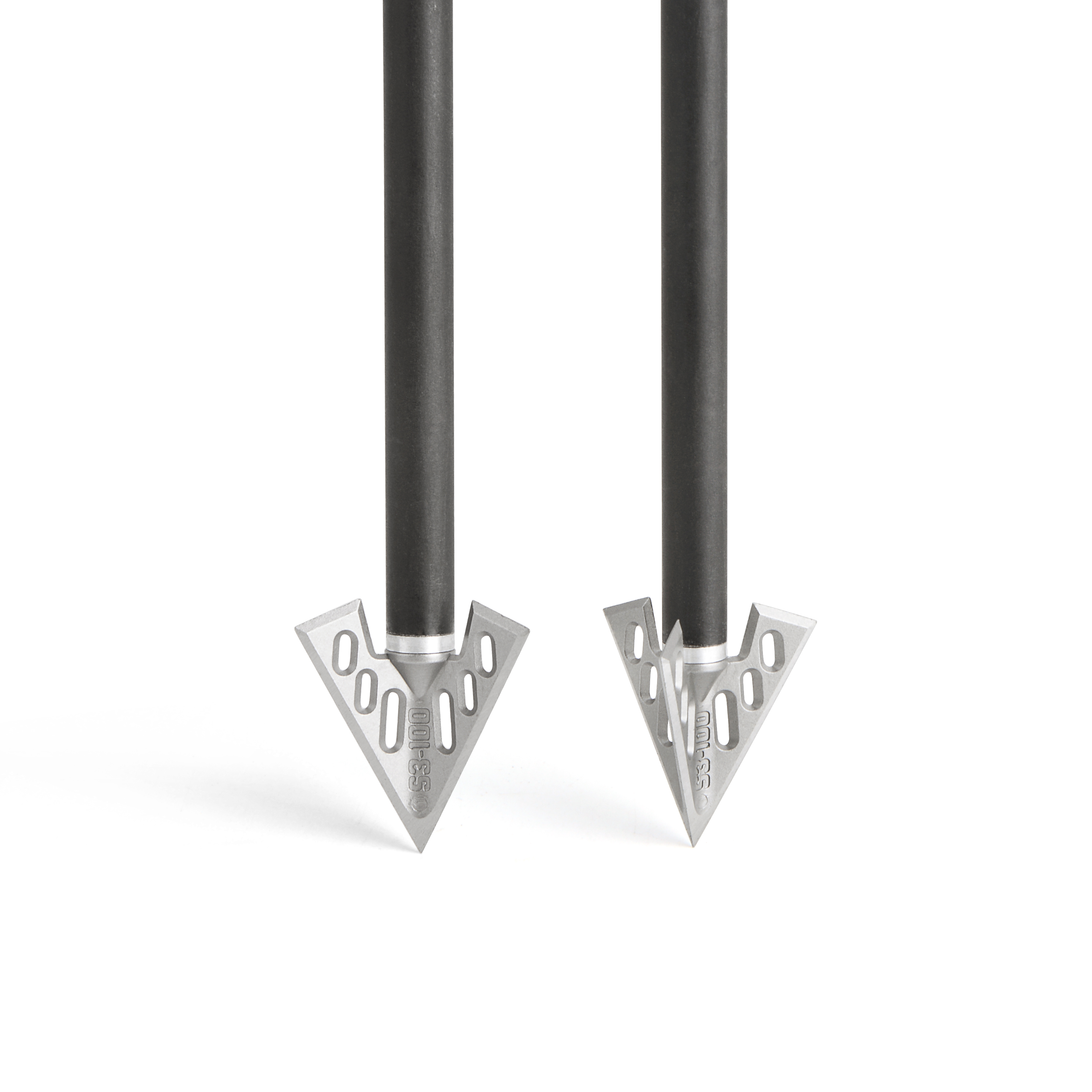 Universal Threaded Aluminum Arrowheads 6pcs - 40mm, 26mm Diameter, Laser Engraved