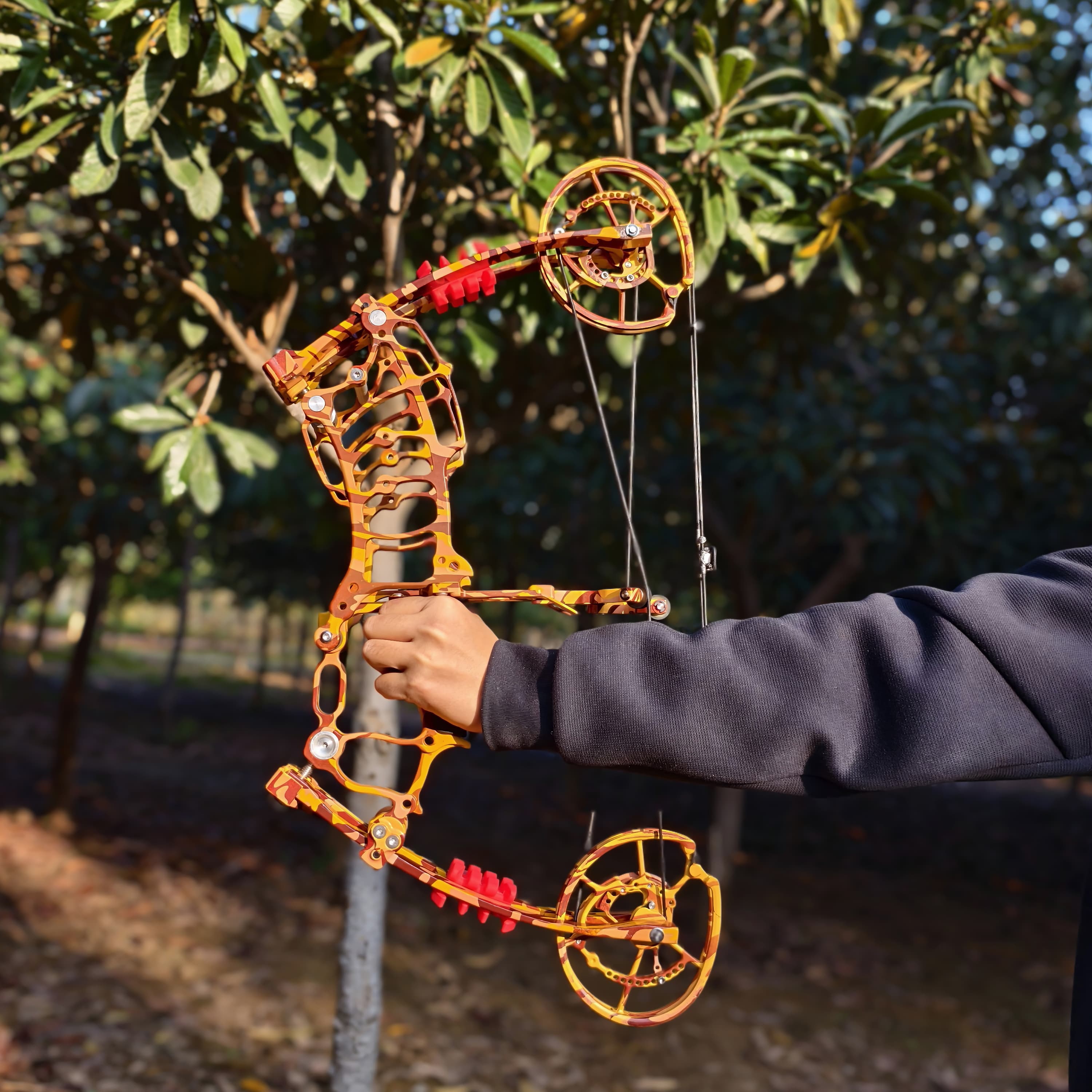 Dual-Use Compound Bow Set 19" Shoots Arrows Steel Balls Bow RH LH