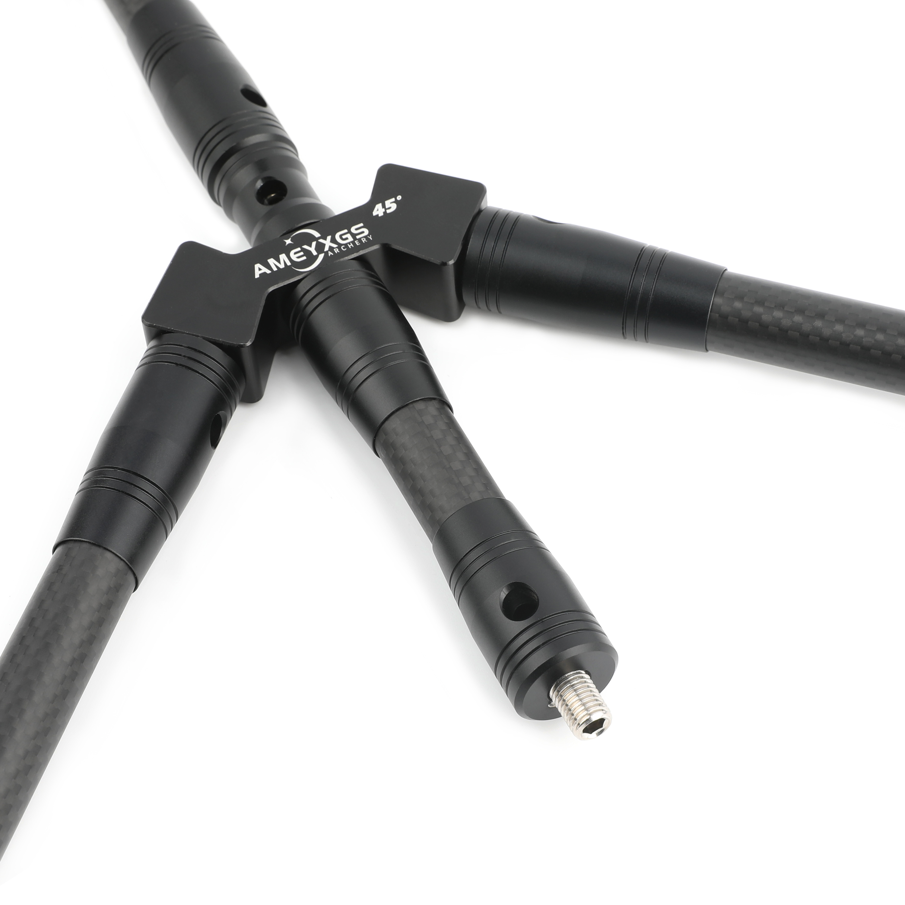 Archery Carbon Stabilizer Balance Bar Kit for Bow Target 28inch 45°