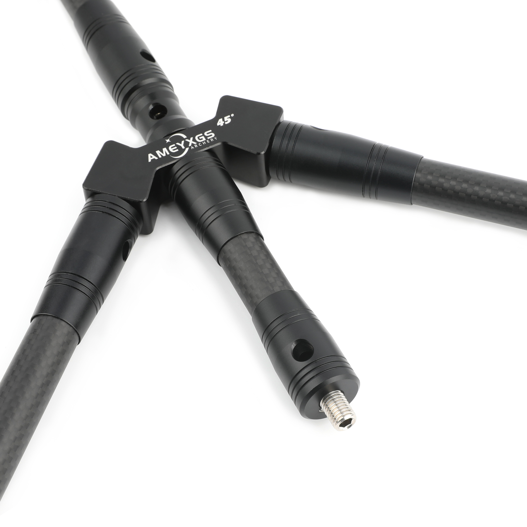 Archery Carbon Stabilizer Balance Bar Kit for Bow Target 28inch 45°