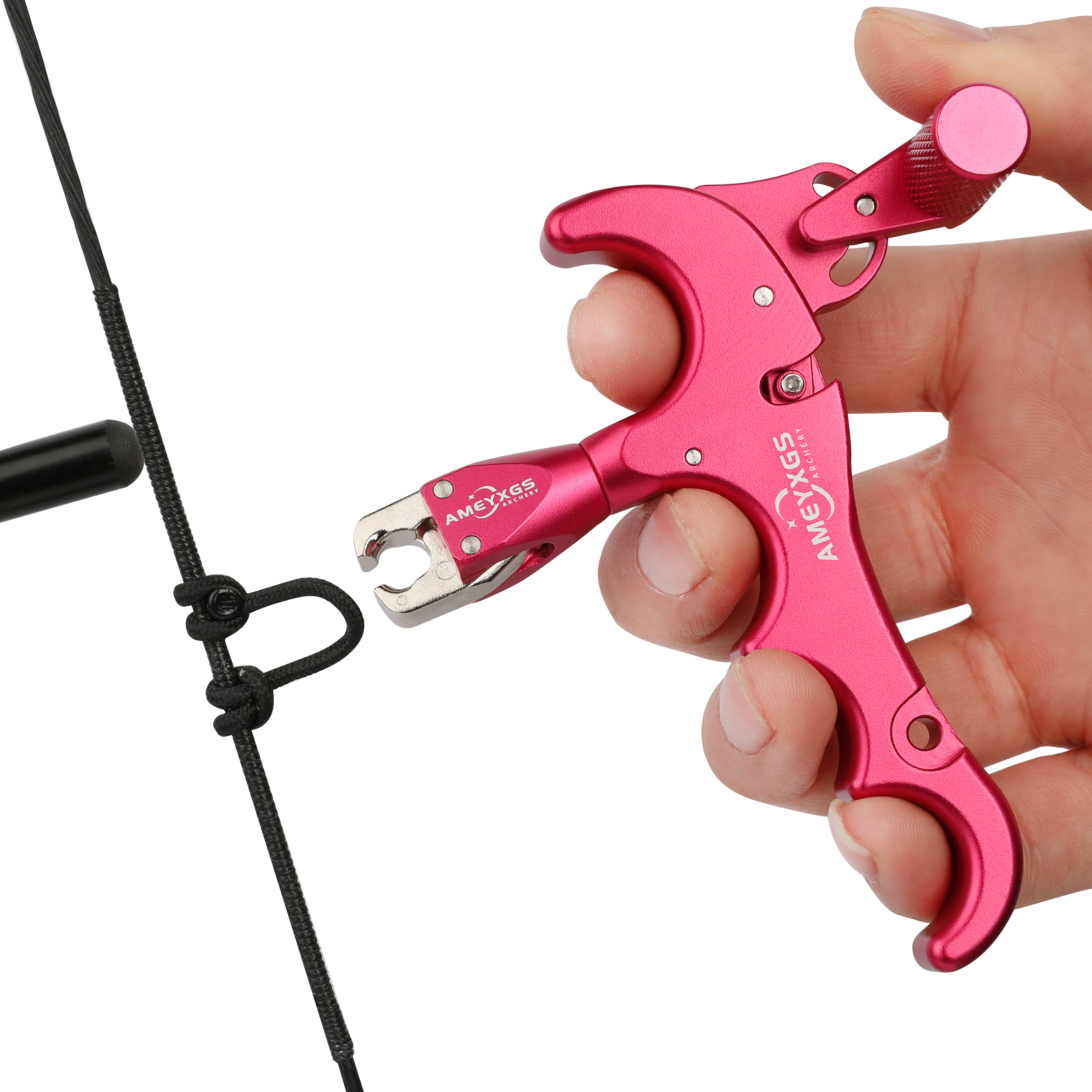 Compound Bow Release Aids 4 Finger Thumb Trigger D Loop Ring  RH LH