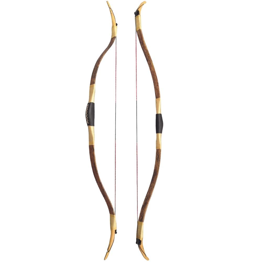Turkish Traditional Bow Handcrafted Leather-Wrapped Recurve 53"
