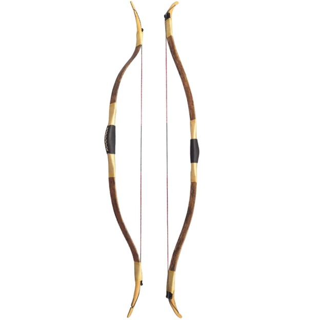 Turkish Traditional Bow Handcrafted Leather-Wrapped Recurve 53"