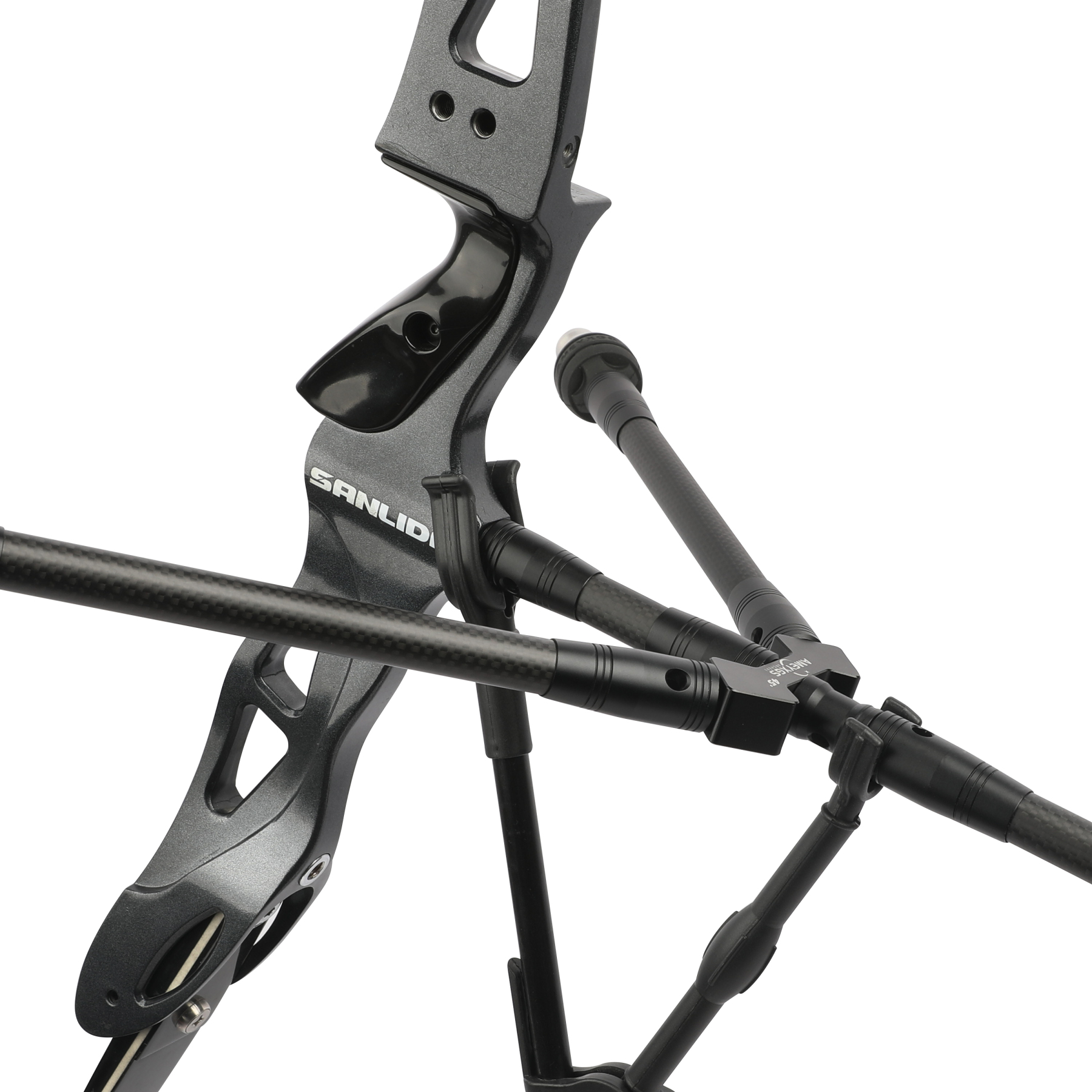 Archery Carbon Stabilizer Balance Bar Kit for Bow Target 28inch 45°