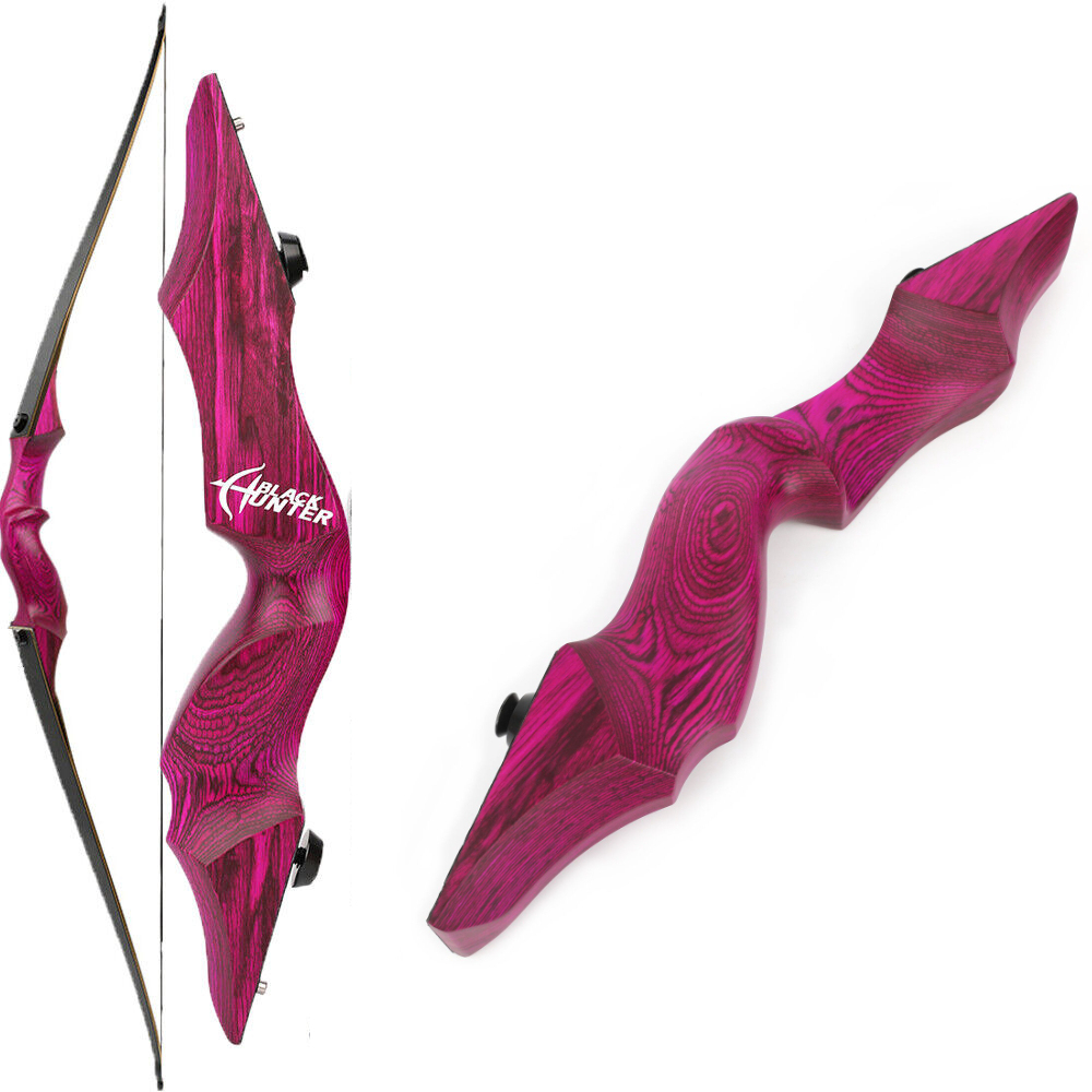 BLACK HUNTER Longbow American Hunting Bow 60" Takedown Target LH RH