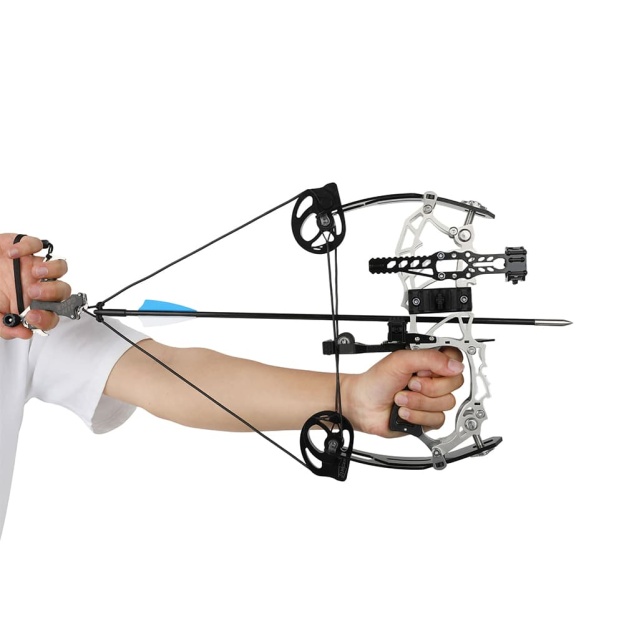 Mini Compound Bow Arrow Set Archery 15-32lbs Hunting Shooting